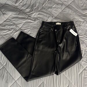 PacSun Black Vegan Leather High-Rise Pants